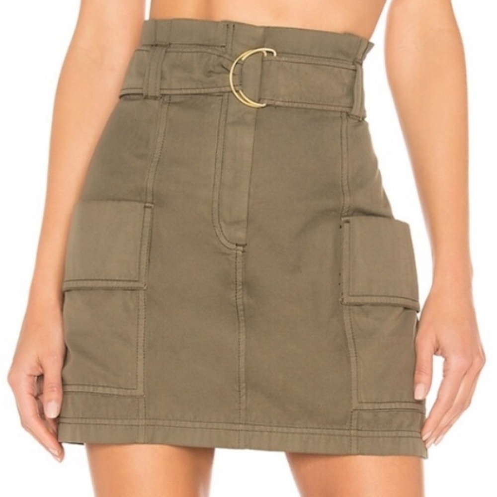 A.L.C. Olive Mini Skirt